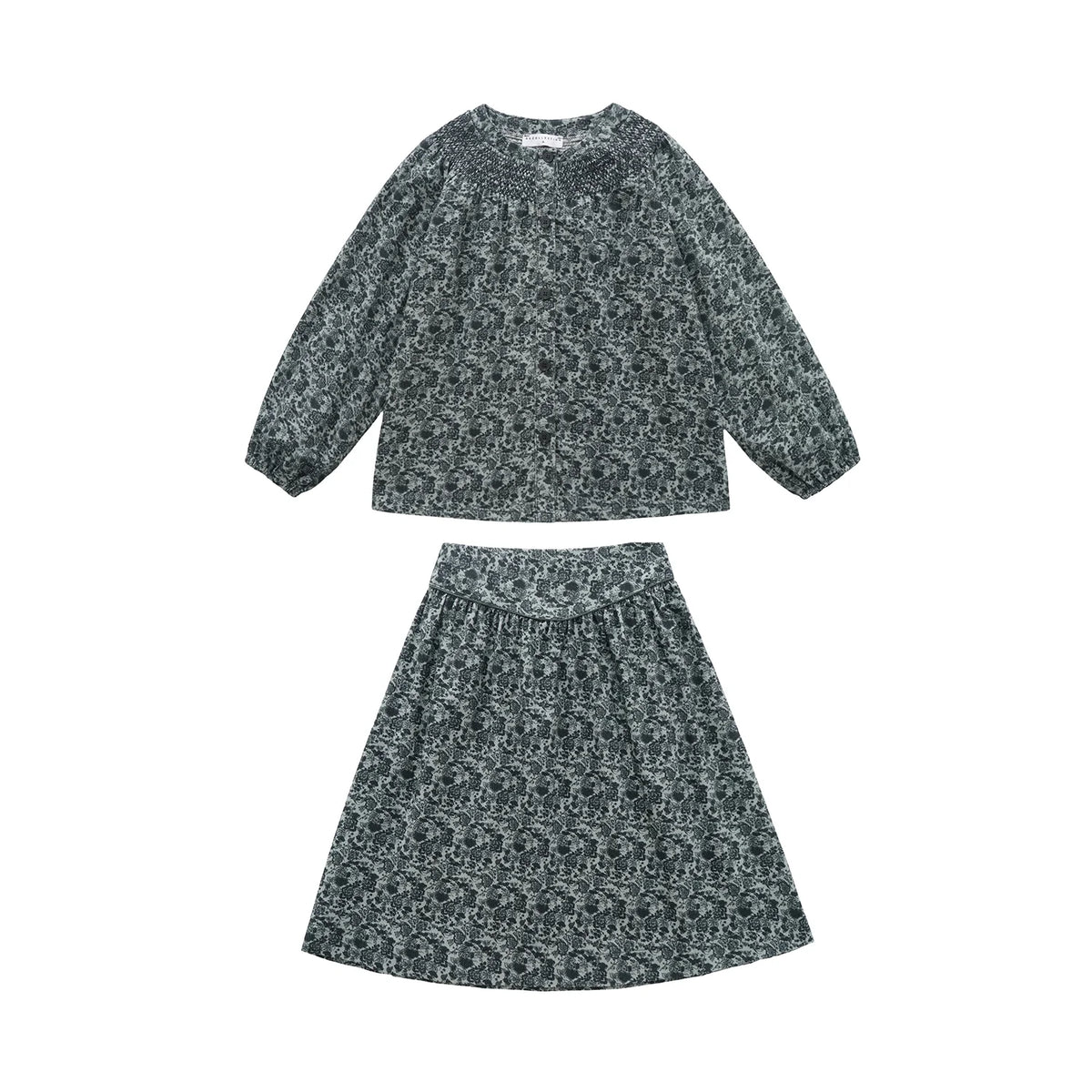 AS AW26 Forest Collection Cotton Corduroy Girls Print Smocking Dress Boys Sweater Embroidery Plaid Pants Familly Match Clothes