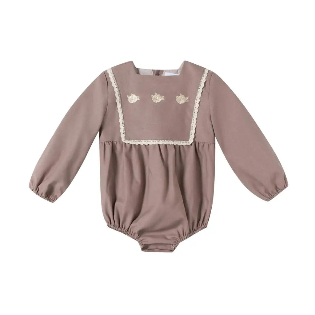 Kids Cotton Linen Clothes Embroidery Baby Romper With Lace Clothing Boutique High Quality 2026 Newborn Rompers