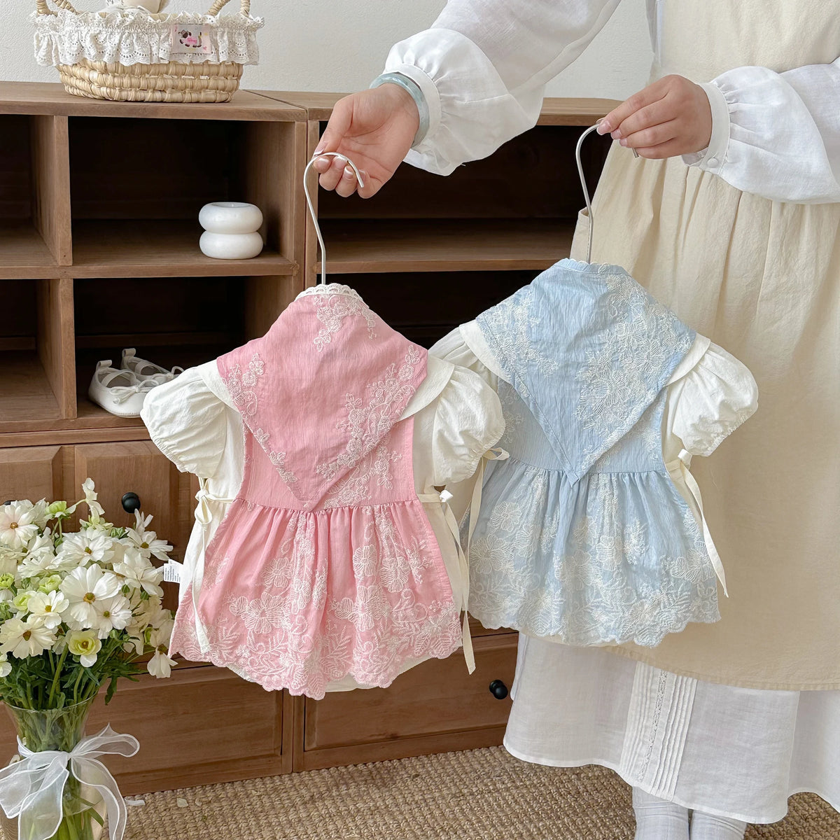 Ins Baby Clothes One-Piece Dress Fashionable Princess Swaddle Suit Girl Baby -Day Banquet Crawling Suit