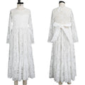 Flower Girl Dresses Weddings Little Kids Ivory Lace Dress Baptism White Ceremony Christening Frock Child Party Communion Clothes