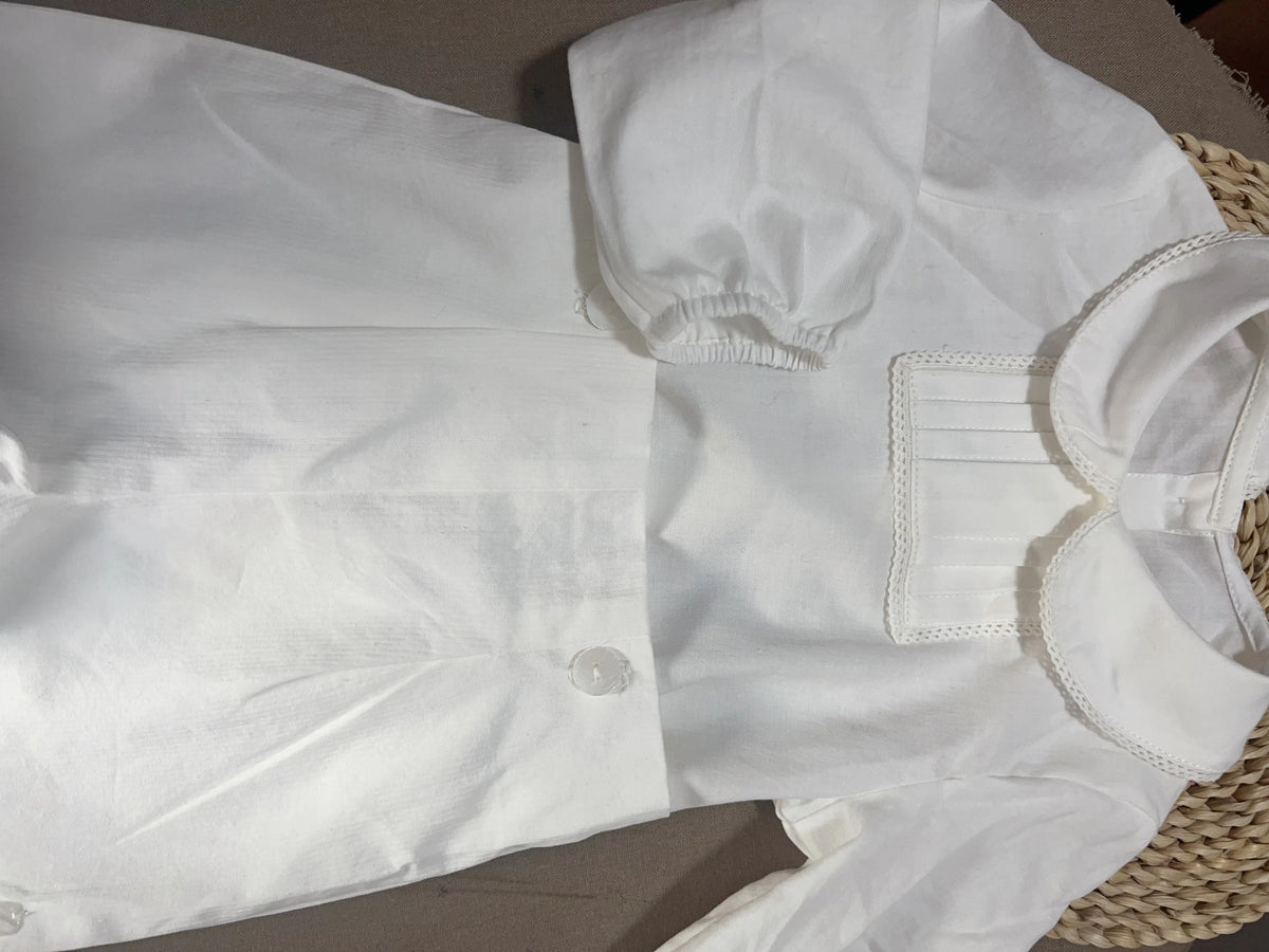 2pcs Toddler Boys Spanish Clothing Suit Baby Long Sleeve Ivory Cotton Shirts  Shorts Children Spain Birthday Outfit