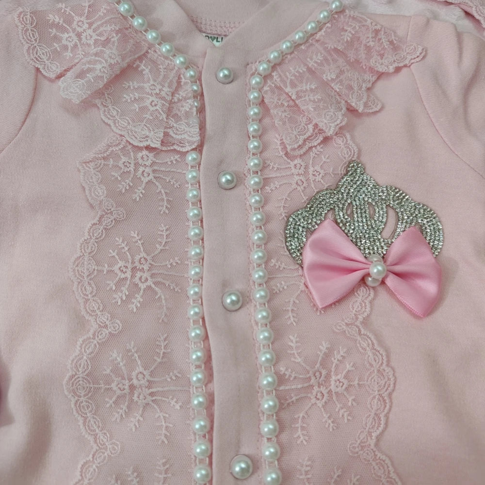 Newborn Baby Girl Coming Home Hospital Outfit Sequines Lace Tulle Romper Onesie with Blanket Princess Boho Clothes Photo Shoot