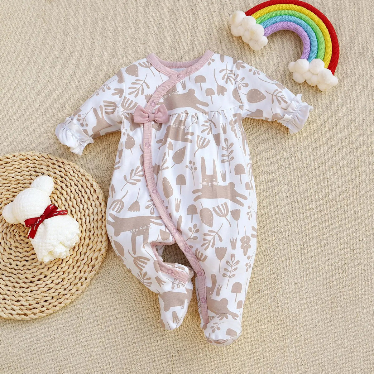 Newborn Baby Clothes Spring Baby Romper Princess style girls Sleepsuit Girl Sleepwear One-pieces Jumpsuit Baby Clothing Jumpsuit